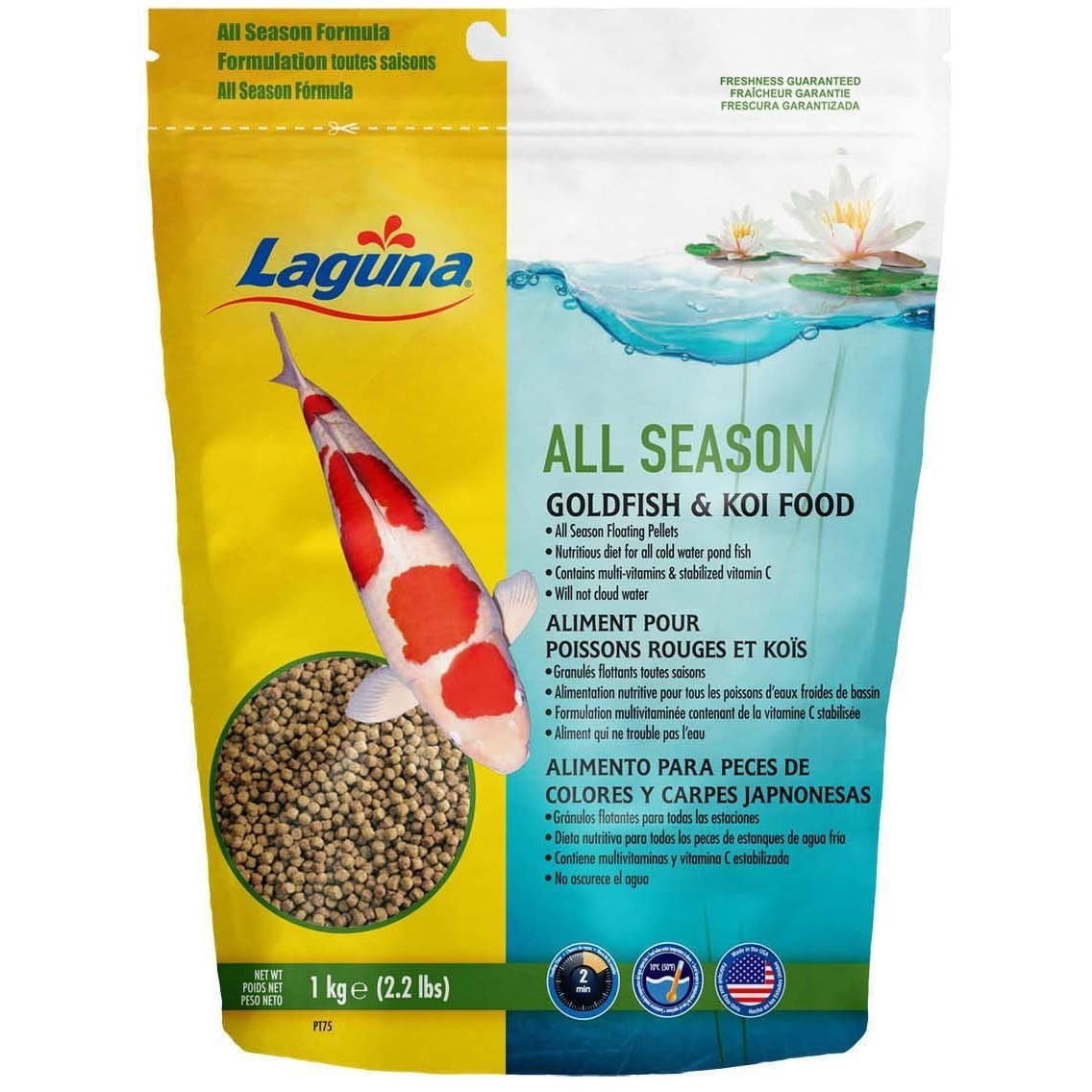 Laguna All Season Goldfish & Koi Floating Food 2.2 lb. - Walmart.com