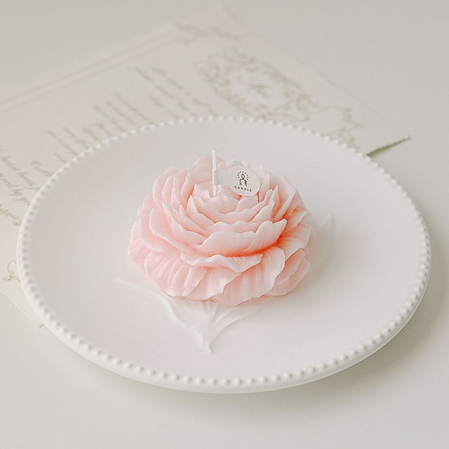 Xihbxyly Almacén de Liquidación Vela de Aromaterapia Hecha a Mano, Regalo de Peonía, Regalo de Navidad, Cumpleaños, Regalo de San Valentín, Conjunto Romántico, Adornos Decorativos