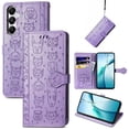thumbnail image 1 of Funda Cartera FOXDOCK para Samsung Galaxy A17 , Flip PU con Relieve de Gatos y Perros, Tarjetero y Soporte, 1 of 6