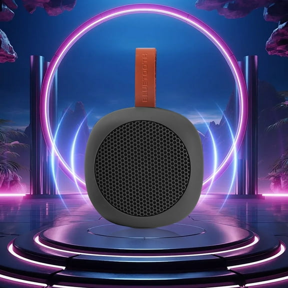 LACKUST Bluetooth 5.3 Portable Wireless Mini Speaker Outdoor Bathroom Waterproofs Desktop Subwoofer With Plug-in Bluetooth Speaker,Black