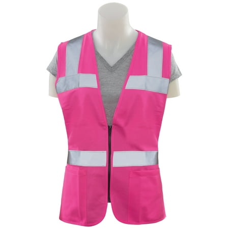 Hi Viz Green - S721 Women's Fitted Non-ANSI Vest in Hi Viz Pink, MD