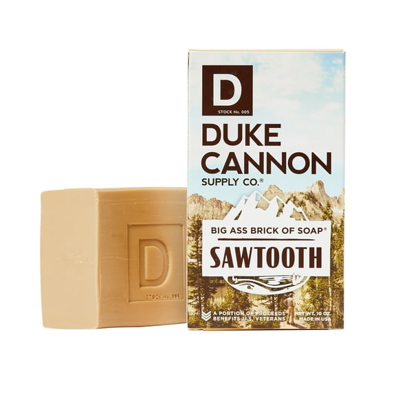 Duke Cannon Big Ass Brick of Soap for Men, Sawtooth, 10 oz Bar Soap
