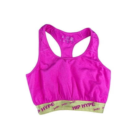 

Hip Hype Jocks Women Activewear Sports Workout Yoga Bra Perfect Comfort Flex Support Wireless Running Sports Bra Breathable Wirefree Pink