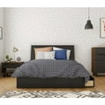 thumbnail image 6 of Nexera Liberia 4 Piece Bedroom Set, Truffle & Black, 6 of 8
