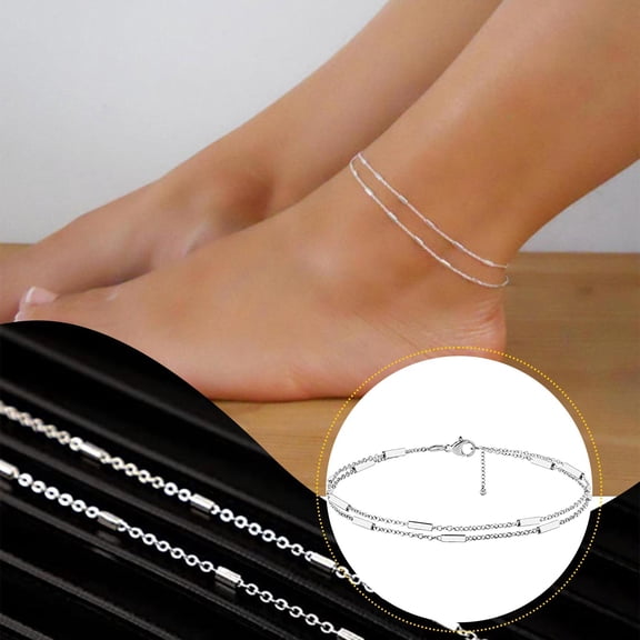 Chain Anklet Fashion Double Layer Chain Anklet Beach Anklet Anklet For Women ankle bracelets for women 1PCS