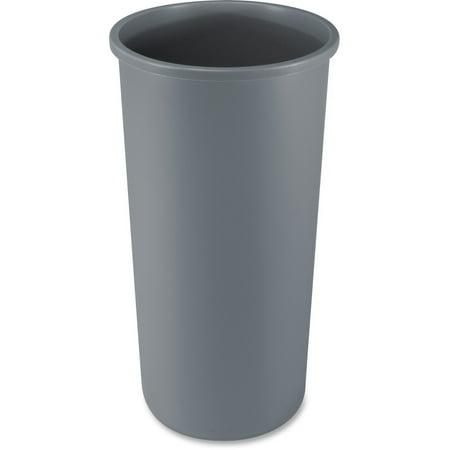 Rubbermaid Commercial Untouchable Round Container, Gray