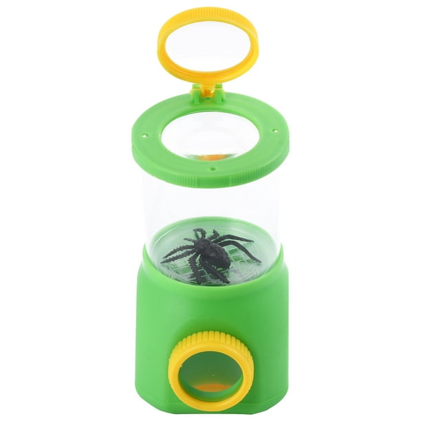Creative Kids Exploration Tool Caja de observación de insectos de doble lente (verde claro)