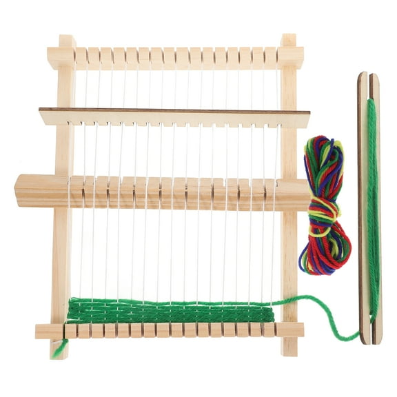 1 Set Wooden Frame Weaving Loom Portable DIY Knitting Machine Handmade Craft Weaving Tool Small Wooden Handcraft Weaving Loom