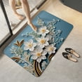 thumbnail image 2 of Btomtd 24"x16" Diatomite Three Dimensional Flower Doormat, Non Slip Quick Drying Floor Mat, Soft Washable Carpet and Area Rug for Bathroom and Foot Comfort, I, 2 of 6