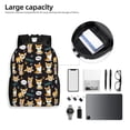 thumbnail image 6 of Cauagu Cute Dogs Corgi Print Backpacks,Travel Daypack Casual Laptop Backpack Bookbag Fits 15 Inch Computer for Men Women, 6 of 8
