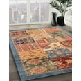 thumbnail image 2 of Ahgly Company Indoor Round Abstract Camel Brown Abstract Area Rugs, 7' Round, 2 of 6