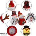 thumbnail image 3 of Decoración de mesa navideña Sancodee Snowman con luces LED, 3 of 7