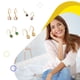 thumbnail image 2 of Pendientes de diamantes de imitación Qarigey 1 par color amarillo, 2 of 6