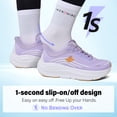 thumbnail image 4 of Women's Slip in Hands up Free Wide Toe Box Running Shoes Arch Support Cushion Walking Sneakers with Zero Drop Sole, 4 of 6