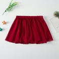 thumbnail image 3 of GYRATEDREAM Toddler Baby Girls Ballet Wrap Skirt Kids Chiffon Solid Color Pull-on Elastic Waist Dance Skirt Ballet Dancewear Date Red for 3-14Y, 3 of 5
