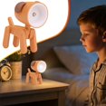 thumbnail image 2 of CozeLy Animal Night Light Cute LED Desk Lamp Dog Deer Shape Small Portable Table Lamp with Phone Holder Adjustable Battery Powered for Bedroom Living Room, 2 of 9