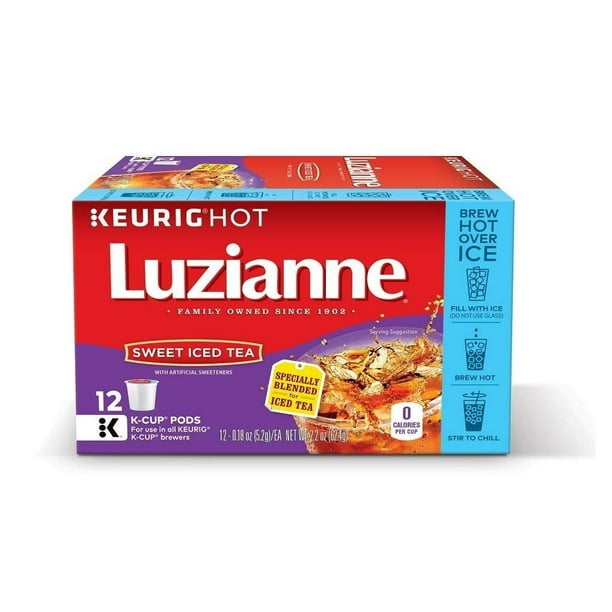 Luzianne Sweet Iced Tea Keurig KCup Pods 12 Count