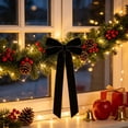thumbnail image 6 of Talqzovs Velvet Ribbon Bows Christmas Tree Decorations , 10.24x5.12in Christmas Bows for Wreaths for Tree Front Door Wreath Garland Holiday Decor, 6 of 6