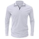 thumbnail image 3 of Blusa y camisa de manga larga con cuello vuelto para hombre, blusa informal de moda con cuello vuelto y manga larga, blusa transpirable, blusa para hombre, 3 of 6
