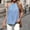 *Light Blue, variant on Women's Denim Halter Neck Tie Front Loose Fit Sleeveless Tank Top ,Solid Color Casual Tops Light Blue,Womens Plus M