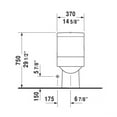 thumbnail image 3 of Duravit 2103010005 One-piece toilet white, with mech., sipho, 3 of 6