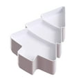 thumbnail image 2 of Tnarru 10 Pieces Christmas Tree Platter Snack Serving Tray Multifunctional Creative Fruit Tray for Sweet Cookies Nuts Candies Fruits white, 2 of 8