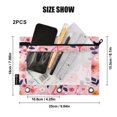 thumbnail image 3 of 2 Pack Pencil Bag 9.84x6.1 Inch 3-Ring Page Turning Folder Zipper Pencil Case Pencil Bag Page Turning File BagPink Flamingos, 3 of 6