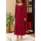 thumbnail image 3 of Vestido largo PRETTYGARDEN para mujer, manga larga, de primavera, rojo, 3 of 9