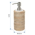 thumbnail image 2 of Kouboo La Jolla Rattan Liquid Soap Rustic Dispenser, Indoor Kitchen Bathroom Countertop, Hand Soap Dispenser, Farmhouse Decor, Housewarming Gift, Honey Brown, 2 of 12