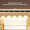 thumbnail image 4 of Dvkptbk Under Cabinet Lights, LED Rechargeable Battery Operated Motion Sensor Light, Magnetic Dimmable Closet Lights, Wireless Under Counter Lights for Kitchen, Stairs Sensor Light Home Essentials, 4 of 9