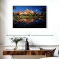 thumbnail image 3 of Elephant Stock Garden Of The Gods Lake Wall Art - Horizontal Canvas Wall Art - Living Room Wall Decor - Nature Canvas - Blue And Beige Decor - 36" x 24", 3 of 8