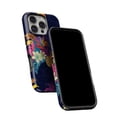 thumbnail image 5 of DesignSkinz Scratch-Resistant Hard Slim Case Compatible with iPhone 13 Mini (Compatible with MagSafe) - Tropical Neon Summer Reflect, 5 of 9