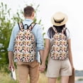 thumbnail image 4 of Disketp Cute Cats print Canvas Backpack Lightweight Travel Daypack Student Rucksack Laptop Backpack-Small, 4 of 5