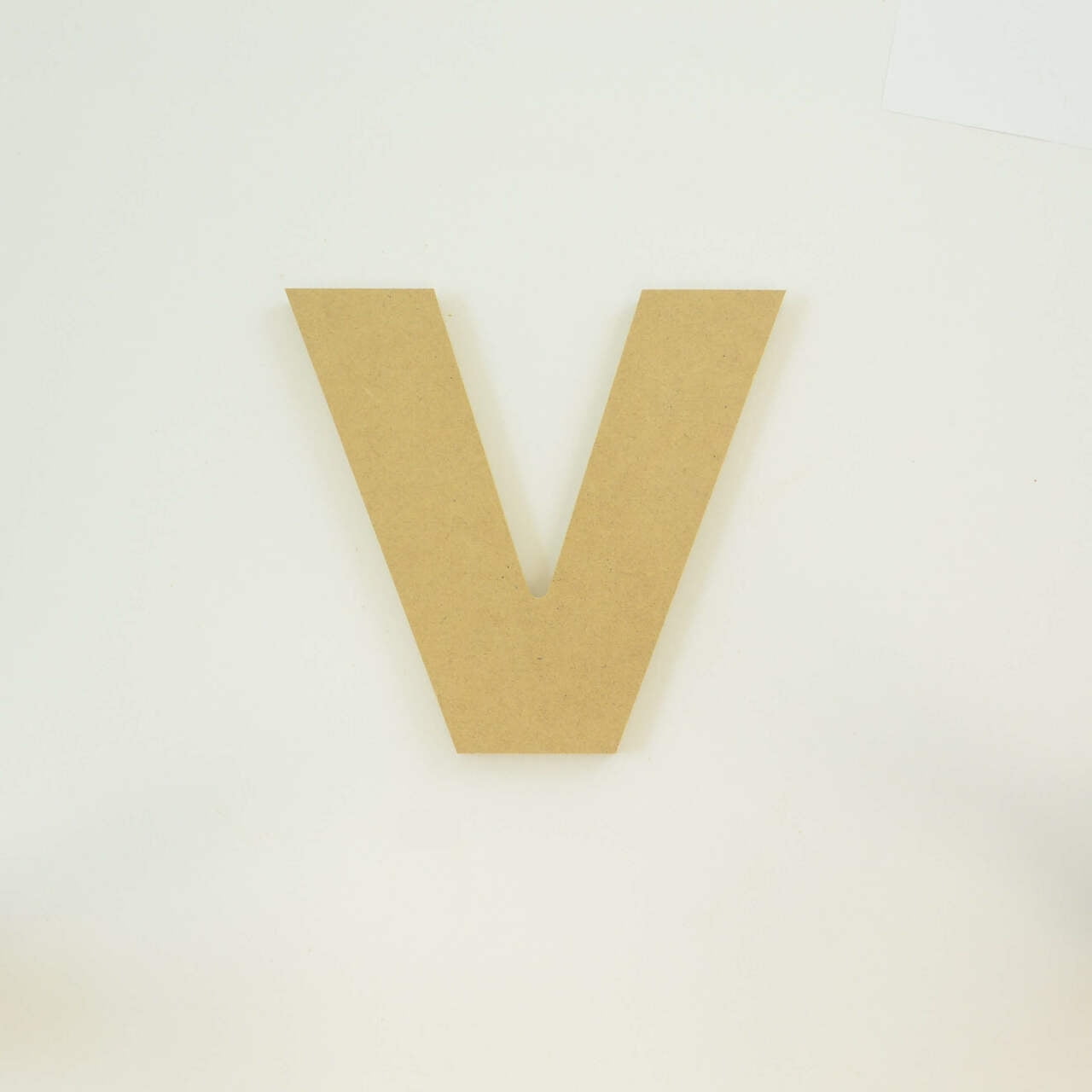 Package of 1, 10 Inch X 3/4" Thickness MDF Letter V in The Arial Font ...