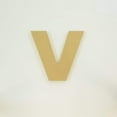 thumbnail image 1 of Package of 1, 10 Inch X 1/2" Thickness MDF Letter V in The Arial Font, Thick, Upper Case for Art & Craft Project, Made in USA, 1 of 4