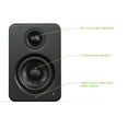 thumbnail image 2 of Altavoces de escritorio para juegos de PC Kanto YU2MB 100 W con USB DAC negros, 2 of 9