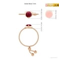 thumbnail image 4 of ANGARA Natural Round Ruby Solitaire Heart Bolo Ring in 14K Rose Gold for Women (Size-5mm) | July Birthstone, Birthday, Anniversary, Jewelry Gift for Women | Natural Ruby Ring, 4 of 9
