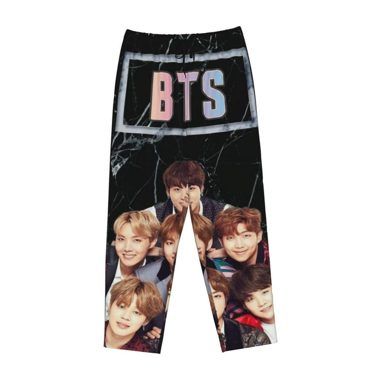 BTS PAJAMA PANTS Jin RJ×WOOTTEO Lサイズ Womens BTS Pajama Pants Sleepwear Lounge Yoga Pants Cartoon