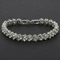 thumbnail image 5 of OAVQHLG3B Women Fashion Roman Style Crystal Diamond Bangle Bracelets Elegant Charm Rhinestone Bracelets Gifts, 5 of 7