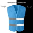 thumbnail image 6 of JGGSPWM Safety Vests Reflective Tank Construction Garden At Night Protective Yellow Reflective Neon Silver Strip High Visibility Work Vest Blue 均码, 6 of 9