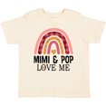 thumbnail image 3 of Inktastic Mimi and Pop Love Me Girls Granddaughter Rainbow Girls Toddler T-Shirt, 3 of 5