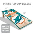 thumbnail image 2 of YouTheFan NFL Miami Dolphins 2' x 4' Cornhole Game No Bags, 2 of 5