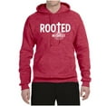 thumbnail image 2 of Wild Bobby Rooted in Christ Inspirational/Christian Unisex Graphic Hoodie Sweatshirt, Vintage Heather Red, XX-Large, 2 of 5