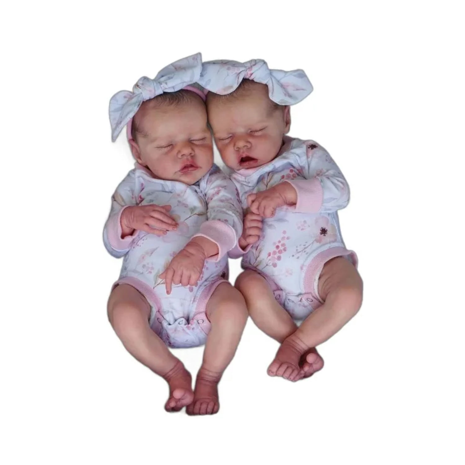 18inch Reborn Baby Doll Lifelike TWINA TWINB Popular Cuddly Full  Body Vinyl Silicone Doll High Quality Hand Paint Collectible Art Doll