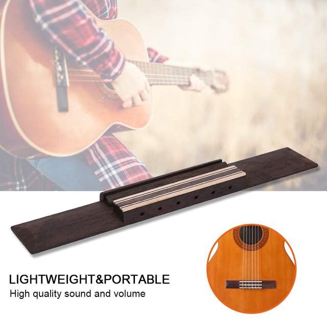 Portable Classical Guitar Bridge, Guitar Parts Set, Lightweight Replacement Classical Guitar Kit For Classical Guitar Guitar Parts Easy To Install