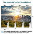 thumbnail image 3 of Peel and Stick Wallpaper Canvas montreal skyline from mont royal canada town pictures royalty Modern Art Wall Mural Decor Self Adhesive and Removable 69in x 98in, 3 of 8