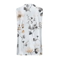 thumbnail image 7 of Tank Top for Women V Neck Loose Fit Sleeveless Summer Tops Business Casual Outfits Dressy Blouses Shirts Floral Print Tank Top, 7 of 7