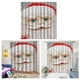 thumbnail image 5 of 2 cortinas de ducha de baño de tela de poliéster impermeables, paneles transparentes decorativos, 9 ganchos Style3, 5 of 9