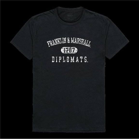 Franklin & Marshall College Diplomats Distressed Arch T-Shirt, Black - Large