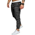 thumbnail image 3 of Men‘s Slim Fit Urban Straight Leg Trousers Casual Cargo Pants, 3 of 3